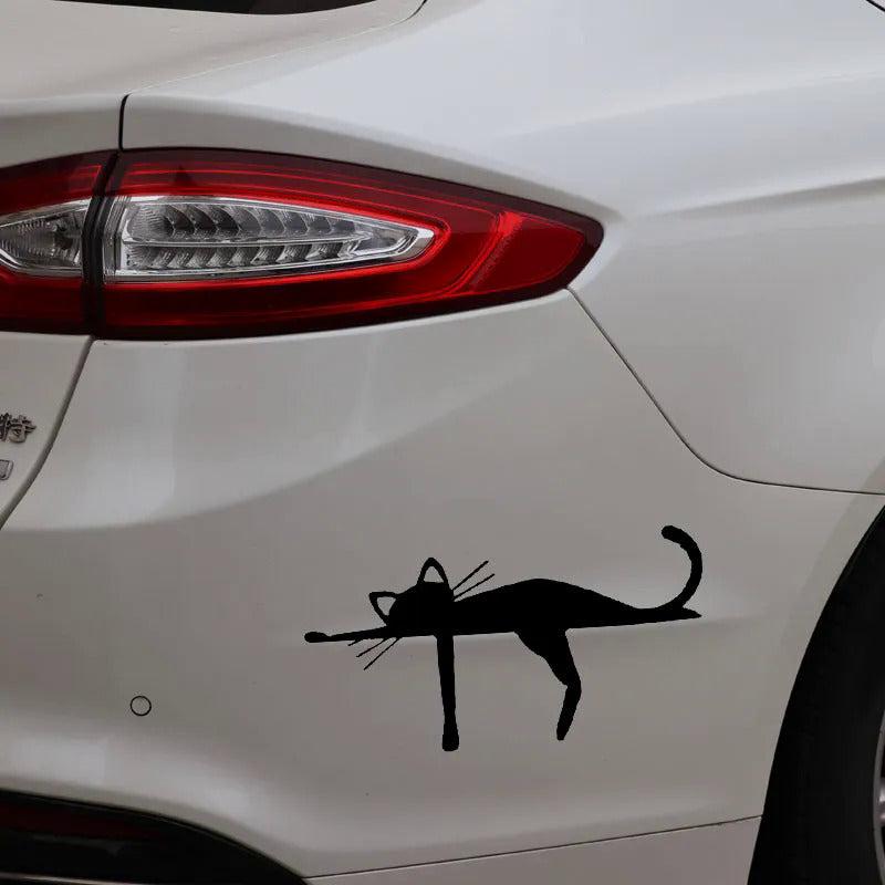 Cat Car Decoration Decals for Various Models 3in 3.15in