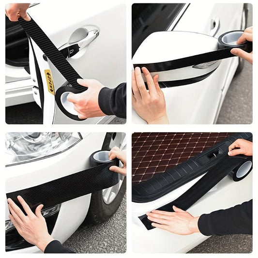 3D Carbon Fiber Car Stickers Scratch Proof T