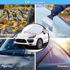 Car Magnetic Windproof UV Light Snow Dust Cover Winter Thickening Frost Cover
