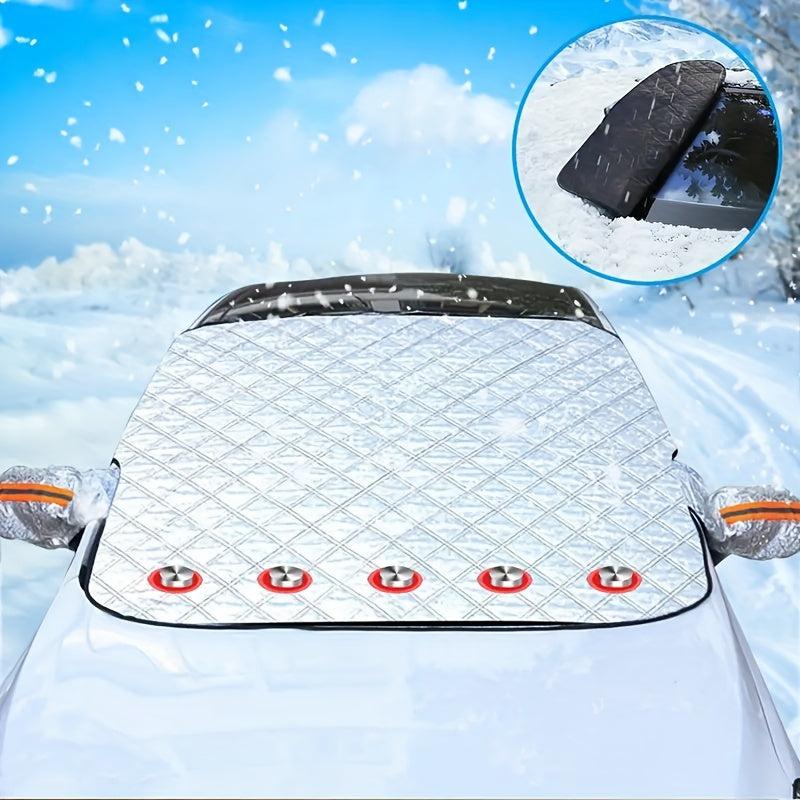 Car Magnetic Windproof UV Light Snow Dust Cover Winter Thickening Frost Cover