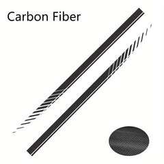 2pcs Stripe Pattern Vinyl Sticker Skirts for Racing Sports Cars