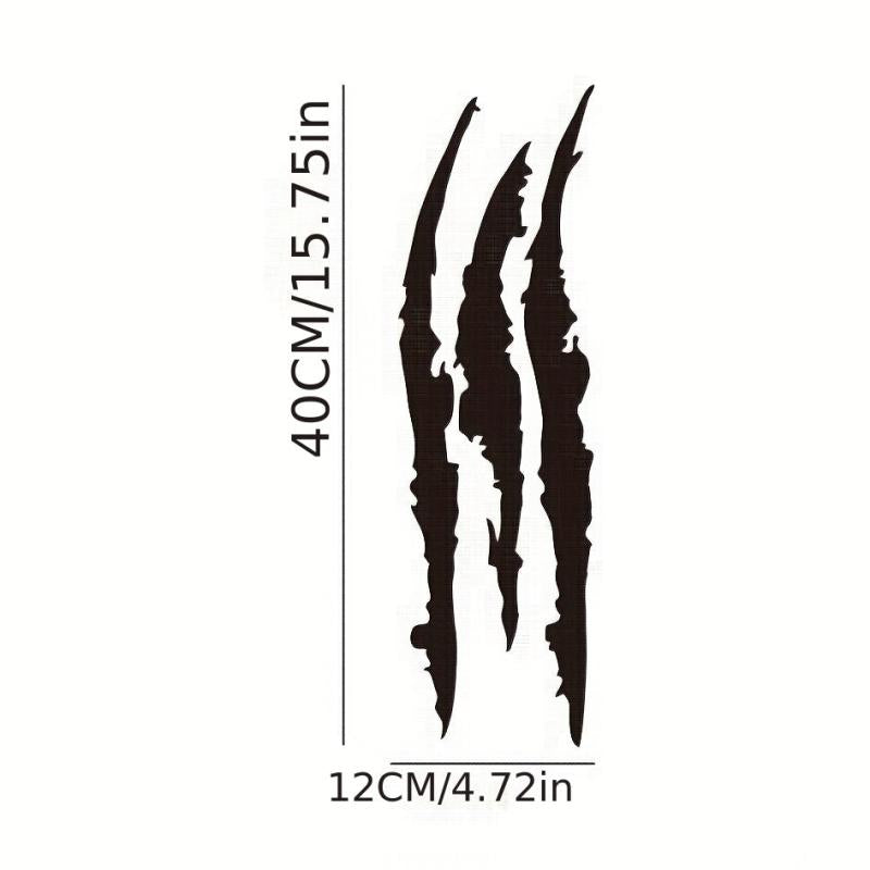 Reflective Monster Claw Scratch Marks Car Sticker