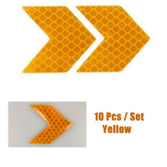 10pcs Reflective Arrow Sign Tape Assorted Colors Self Adhesive Car Sticker