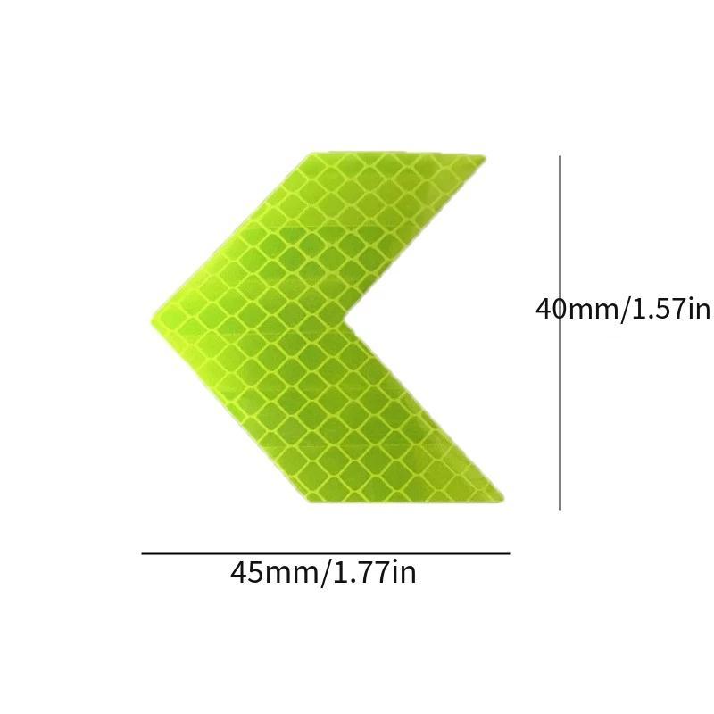 10pcs Reflective Arrow Sign Tape Assorted Colors Self Adhesive Car Sticker