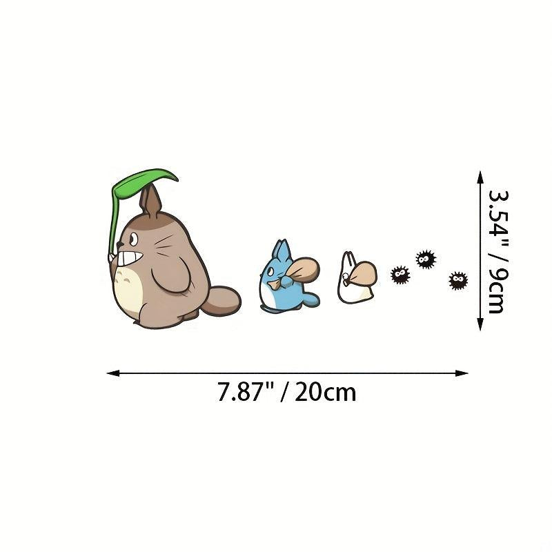 Personalized Anime Car Stickers Creative Funny Dinosaur Scratch Glass Decoration
