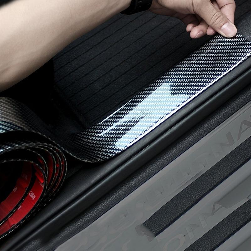 Carbon Fiber Door Entry Guards Scratch Protector Strips