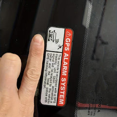 Reflective Anti Theft GPS Car Sticker - Protect Your Vehicle