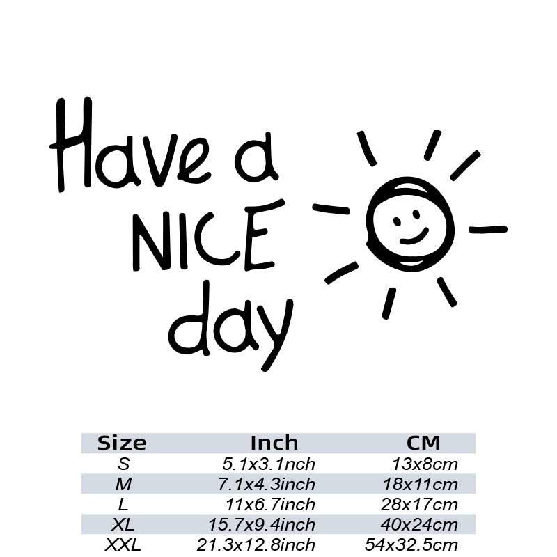 Fun & Reflective 'Have A Nice Day' Car Stickers