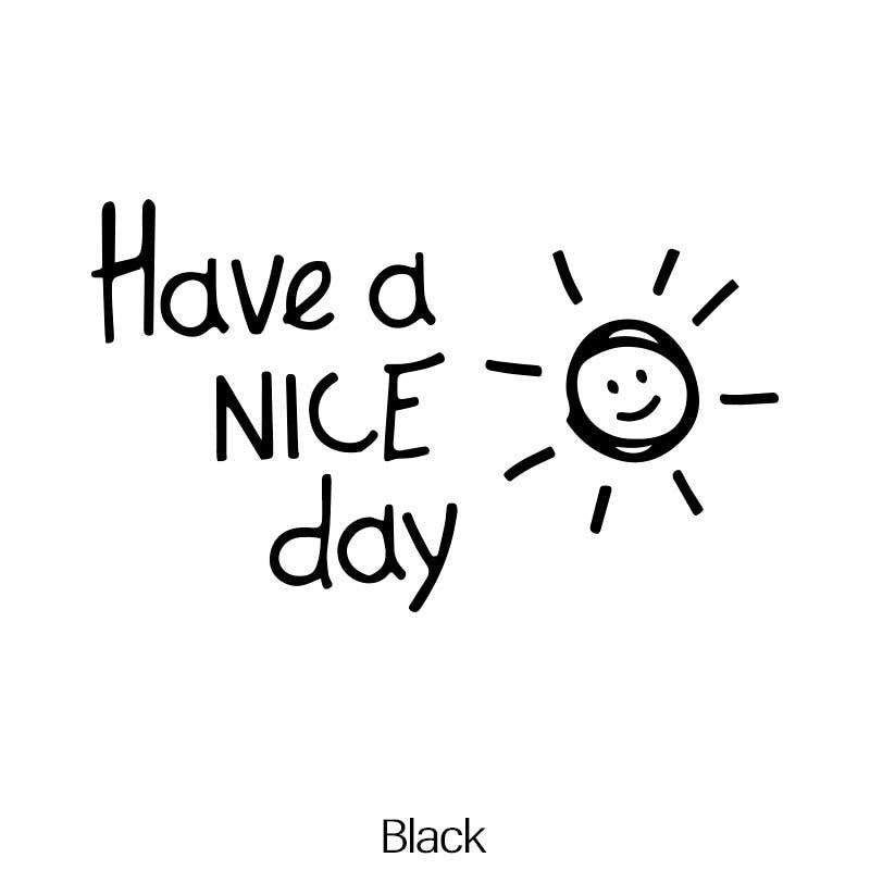 Fun & Reflective 'Have A Nice Day' Car Stickers