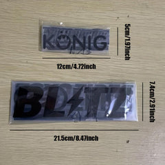 13pcs Racing Sponsor Logos Set Reflective Vinyl Decals