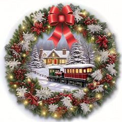 Christmas Wreath Window Sticker DIY Glass & Wall Decor Home