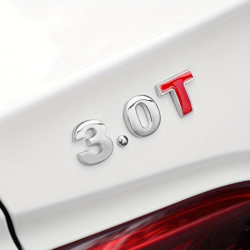 Metal Solid Displacement Tail Mark Digital Stickers