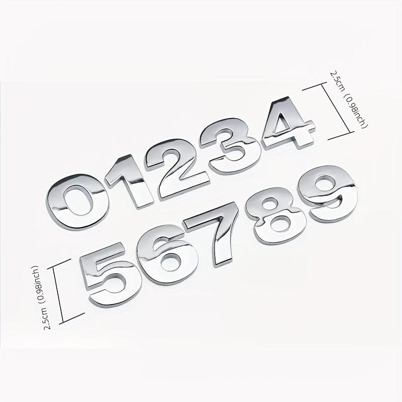Metal Solid Displacement Tail Mark Digital Stickers