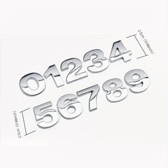 Metal Solid Displacement Tail Mark Digital Stickers