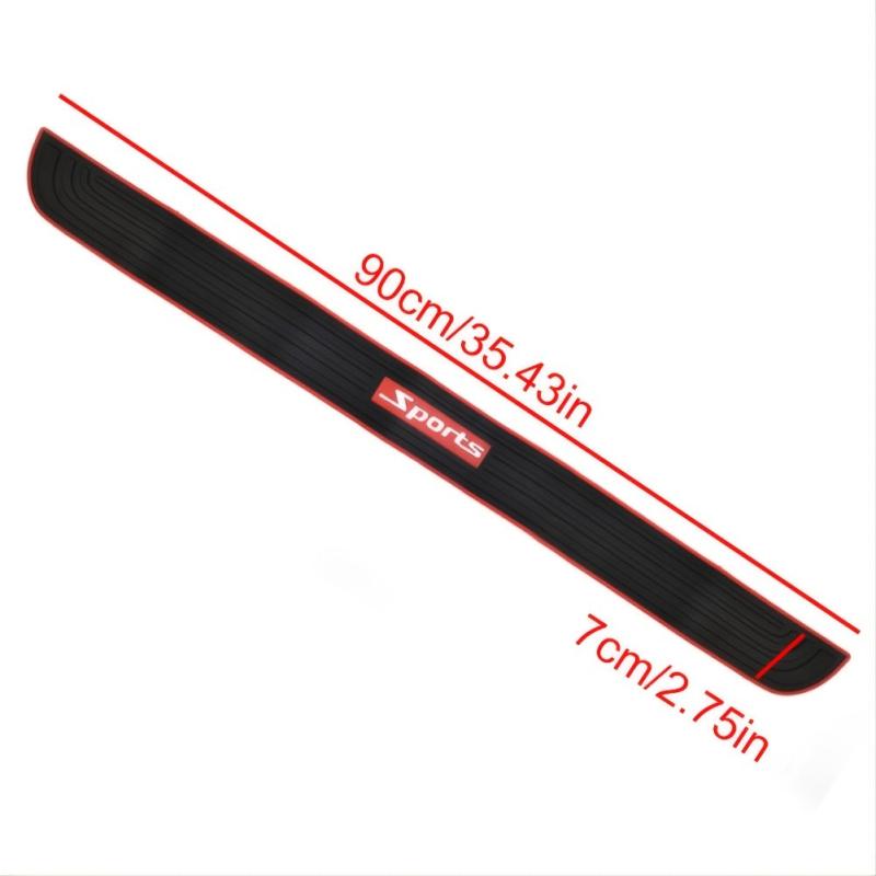 Car Trunk Door Sill Protector Rubber Strip Bumper Guard Scratch