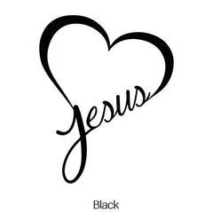 Reflective JESUS HEART Vinyl Car Decal Sticker