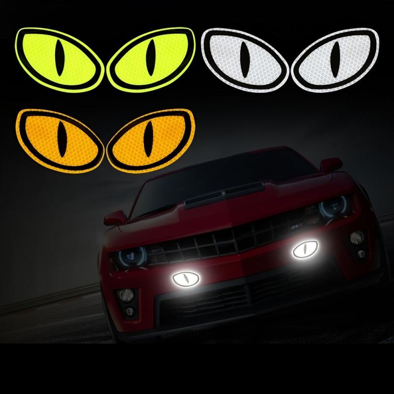 Enhance Safety: 2Pcs Reflective Stickers for Vehicles