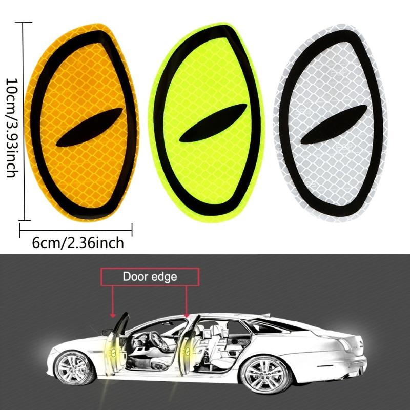 Enhance Safety: 2Pcs Reflective Stickers for Vehicles