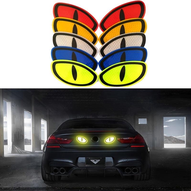 Enhance Safety: 2Pcs Reflective Stickers for Vehicles