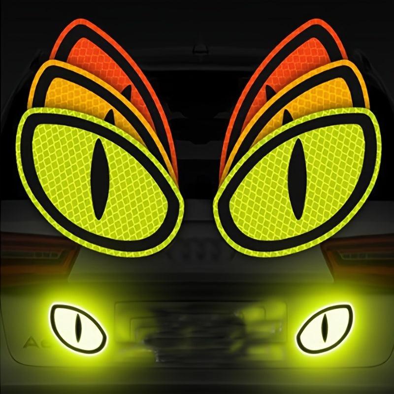 Enhance Safety: 2Pcs Reflective Stickers for Vehicles