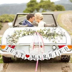Just Married Car Decals Window Stickers Wedding Decorations