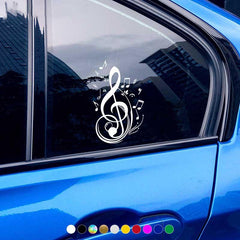 Music Notes Home Decor Sticker for Car SUV or Window