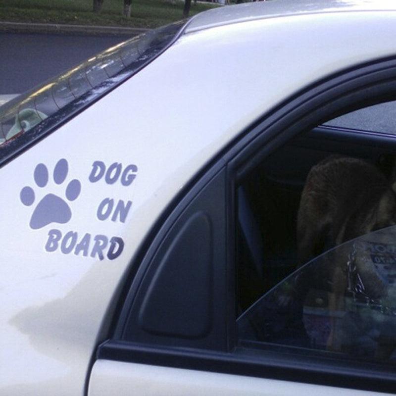 Reflective Pet Dog On Board Car Decal