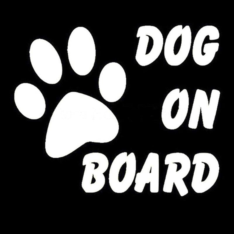 Reflective Pet Dog On Board Car Decal