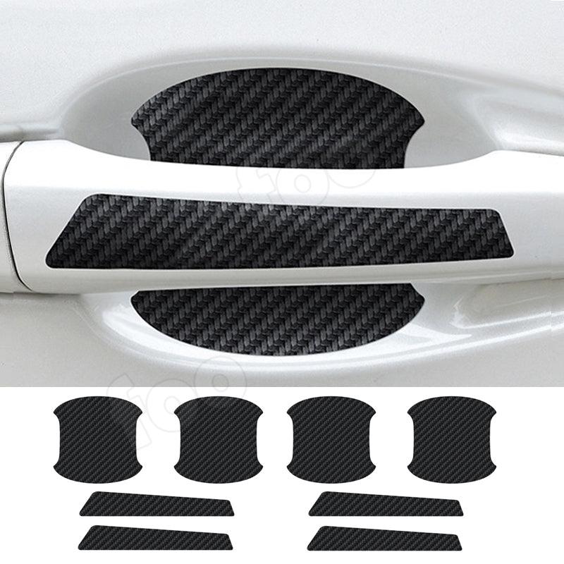 Car Door Bowl Stickers Carbon Fiber Pattern Handle Stickers
