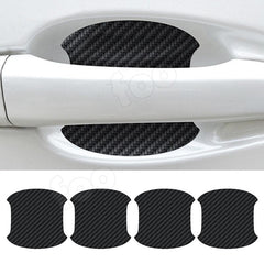 Car Door Bowl Stickers Carbon Fiber Pattern Handle Stickers