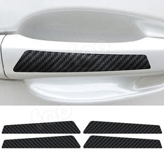 Car Door Bowl Stickers Carbon Fiber Pattern Handle Stickers