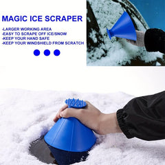 4pcs Ice Scrapers for Car Windshield Snow Scraper Funnel Cone Shape
