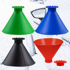 4pcs Ice Scrapers for Car Windshield Snow Scraper Funnel Cone Shape