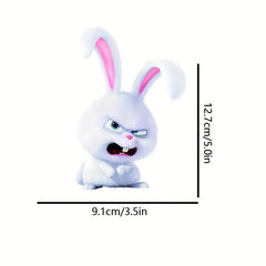 12.7cm Kung Fu Rabbit Car Sticker Motorcycle Laptop Decal Fun Sticker