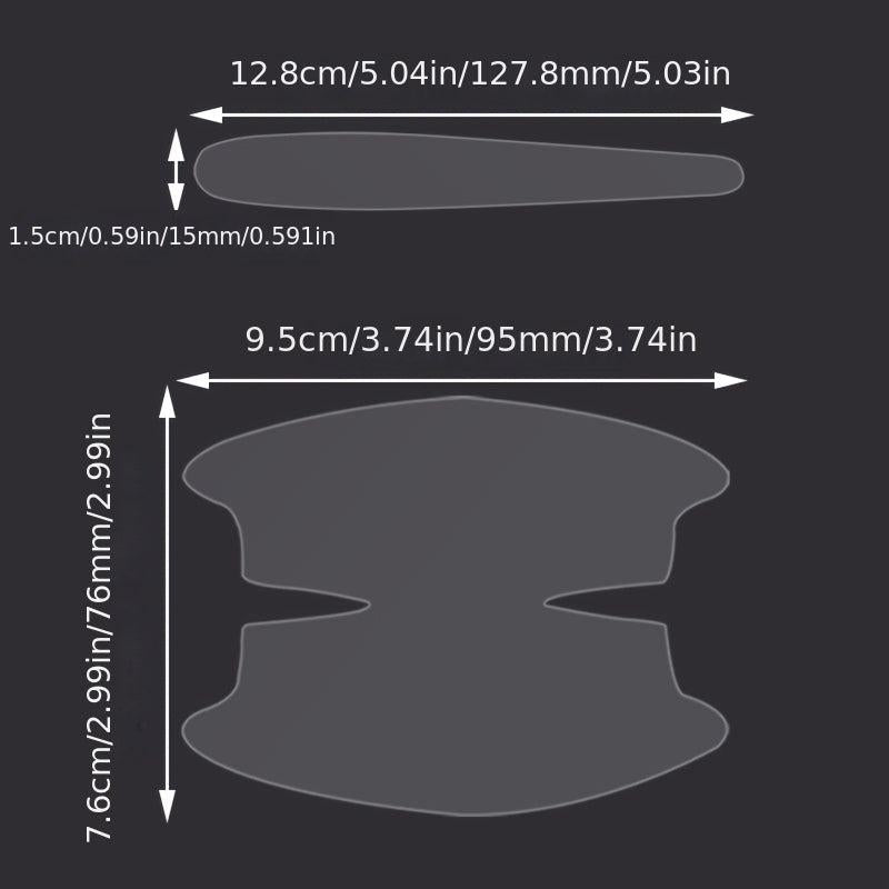 8PCS Door Handle Anti-Scratch Stickers - Protect Your Car Handles