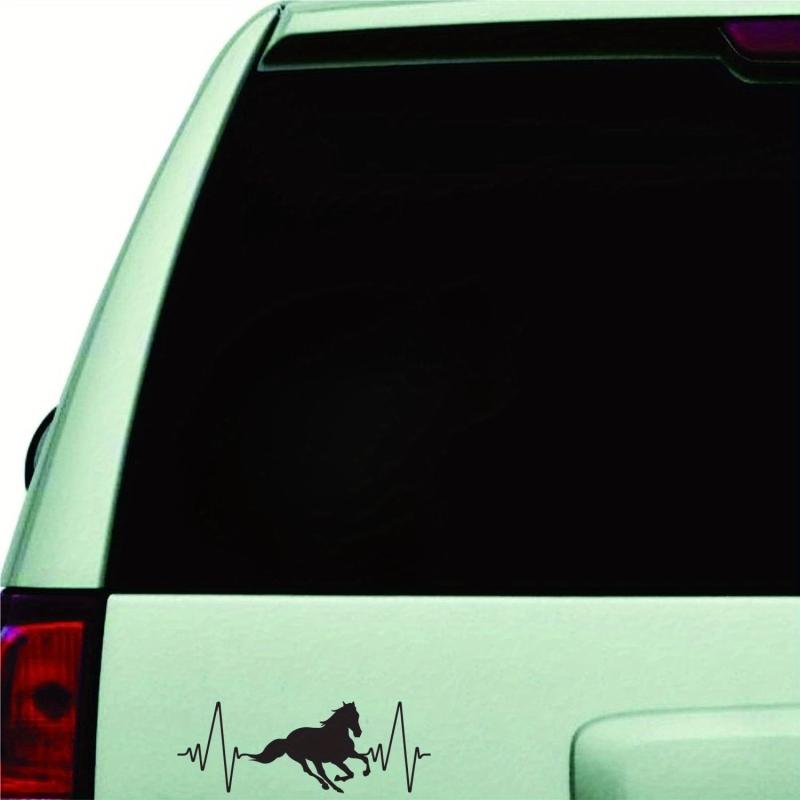 Horse Belt Heartbeat Sports Vinyl Decal Sticker for Car Truck Window