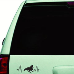 Horse Belt Heartbeat Sports Vinyl Decal Sticker for Car Truck Window