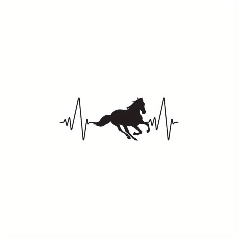 Horse Belt Heartbeat Sports Vinyl Decal Sticker for Car Truck Window