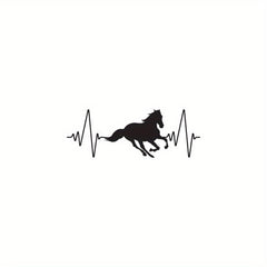 Horse Belt Heartbeat Sports Vinyl Decal Sticker for Car Truck Window