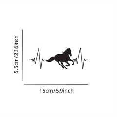 Horse Belt Heartbeat Sports Vinyl Decal Sticker for Car Truck Window