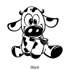 Baby Milk Cow Car Stickers Cartoon Animals Reflective Vinyl Stickers