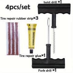 4pcs Small Tire Repair Tool Set For Car Tire Motorcycle