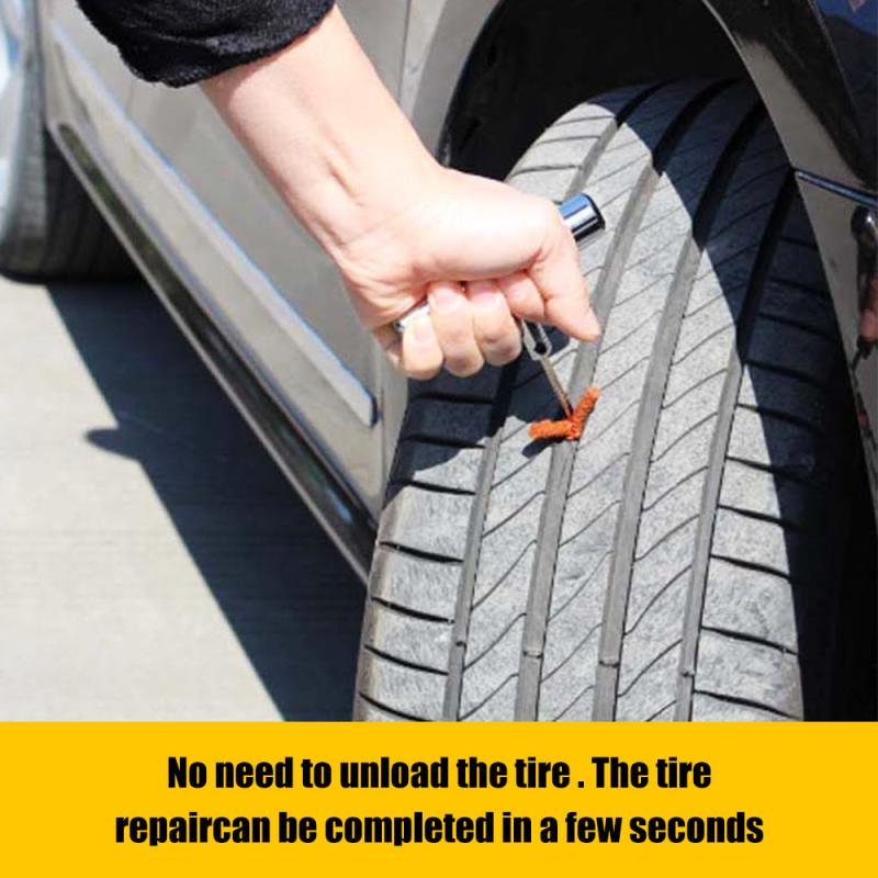 Car Tubeless Tire Repair Kit Puncture Repair Tools With Storage Box