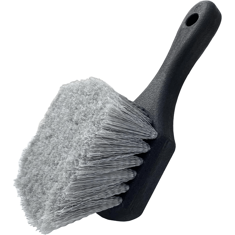 Soft Bristle Wheel & Tire Brush Short Handle Car Wash Tool
