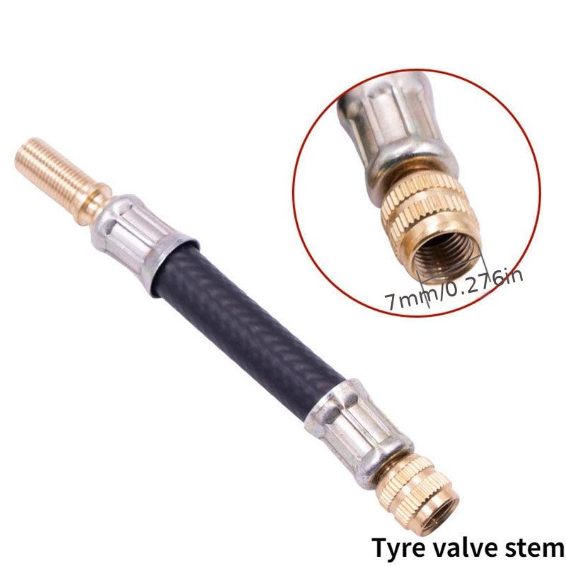 Braided Flexible Hose Tire Valve Extensions for Car Wheels