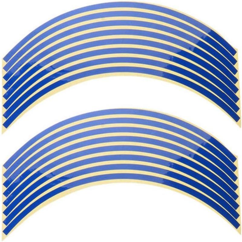 16 Pcs 18' Waterproof Motorcycle Wheel Rim Reflective Stickers