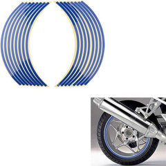 16 Pcs 18' Waterproof Motorcycle Wheel Rim Reflective Stickers