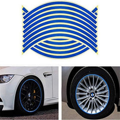16 Pcs 18' Waterproof Motorcycle Wheel Rim Reflective Stickers