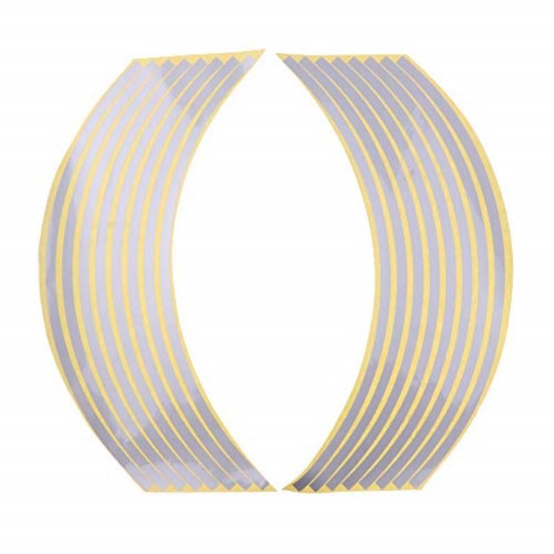 16 Pcs 18' Waterproof Motorcycle Wheel Rim Reflective Stickers