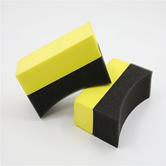 Car Cleaning Kit with Wax Sponge, Tire Brush, and Wipe